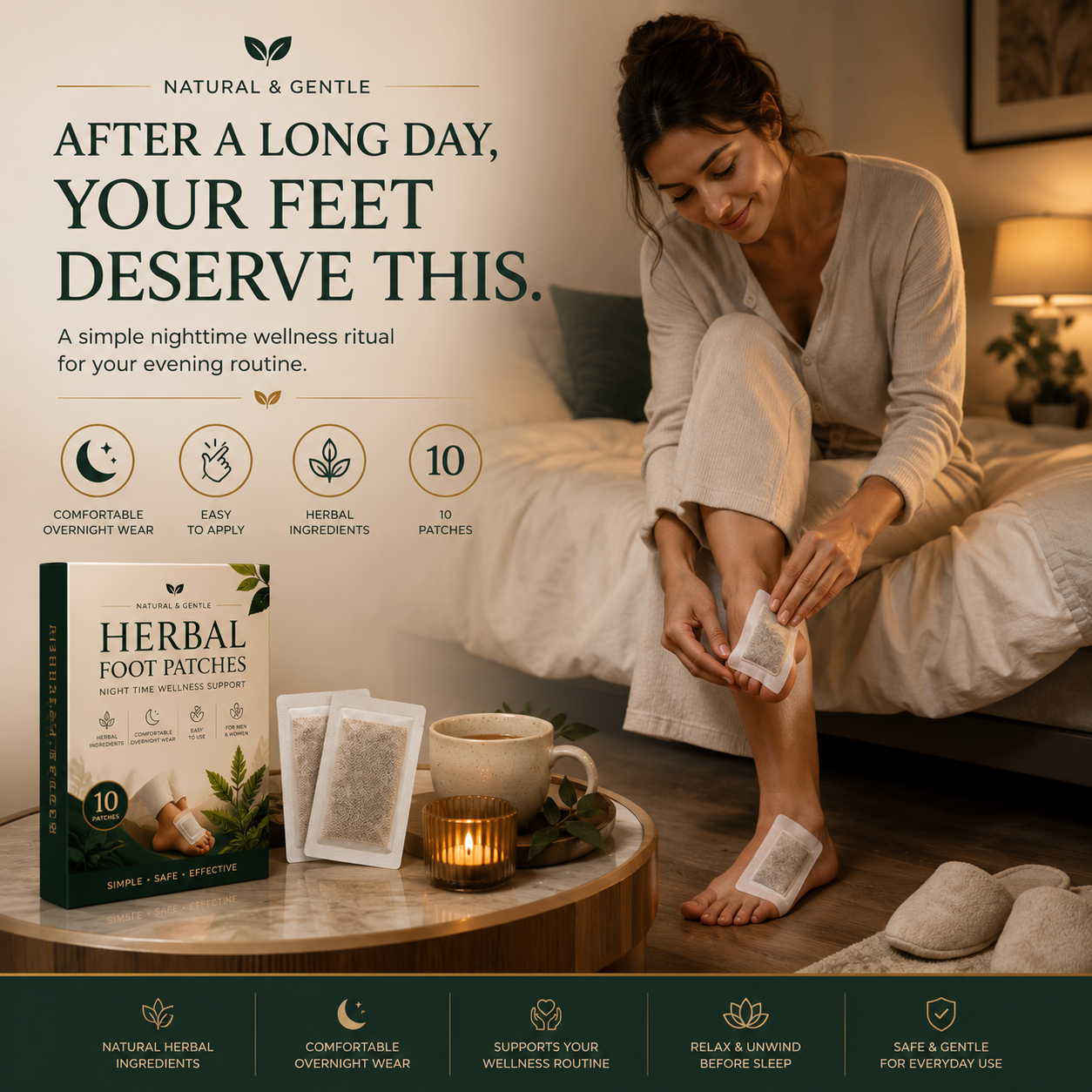 Dropdash Herbal Sleep & Foot Care Patches