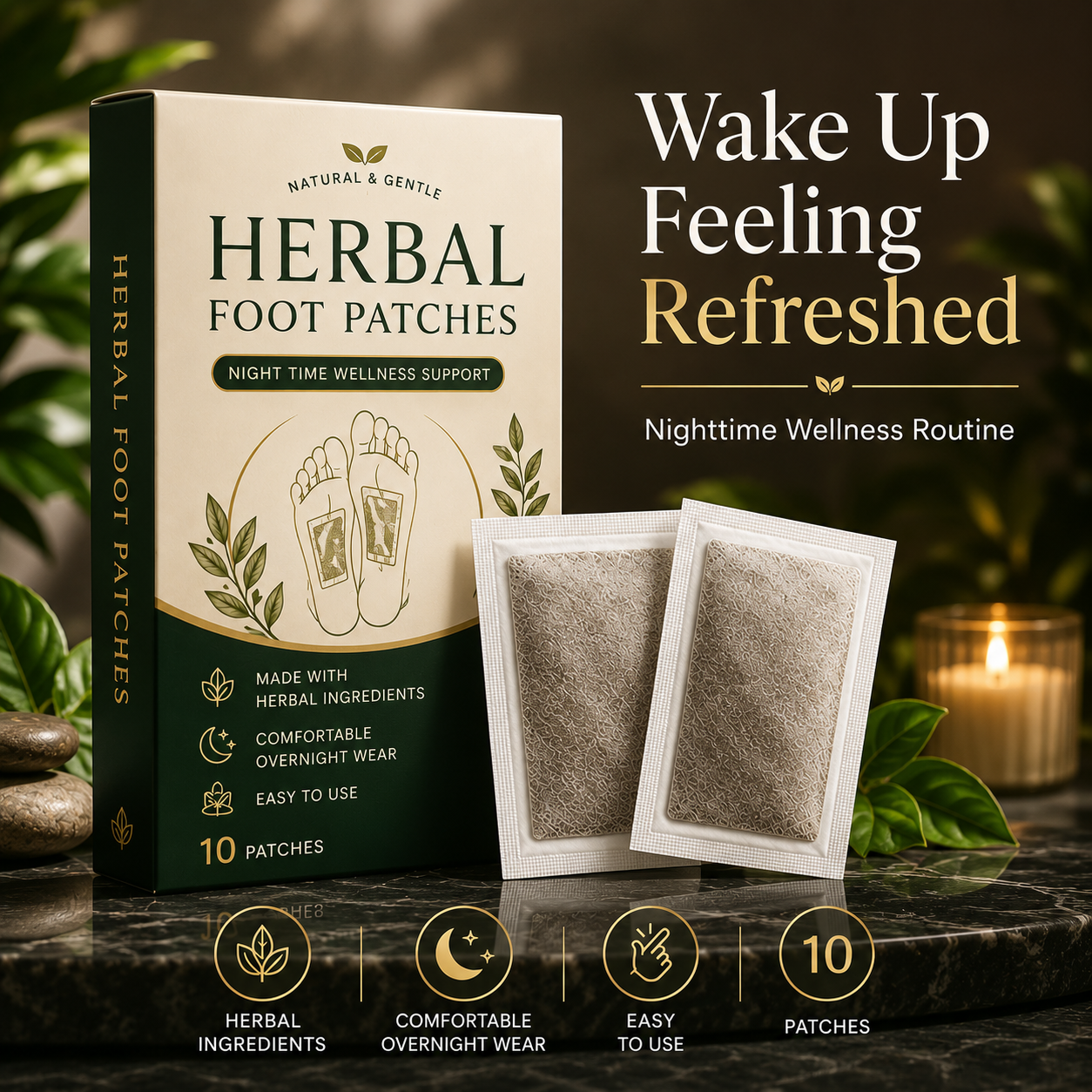 Dropdash Herbal Sleep & Foot Care Patches
