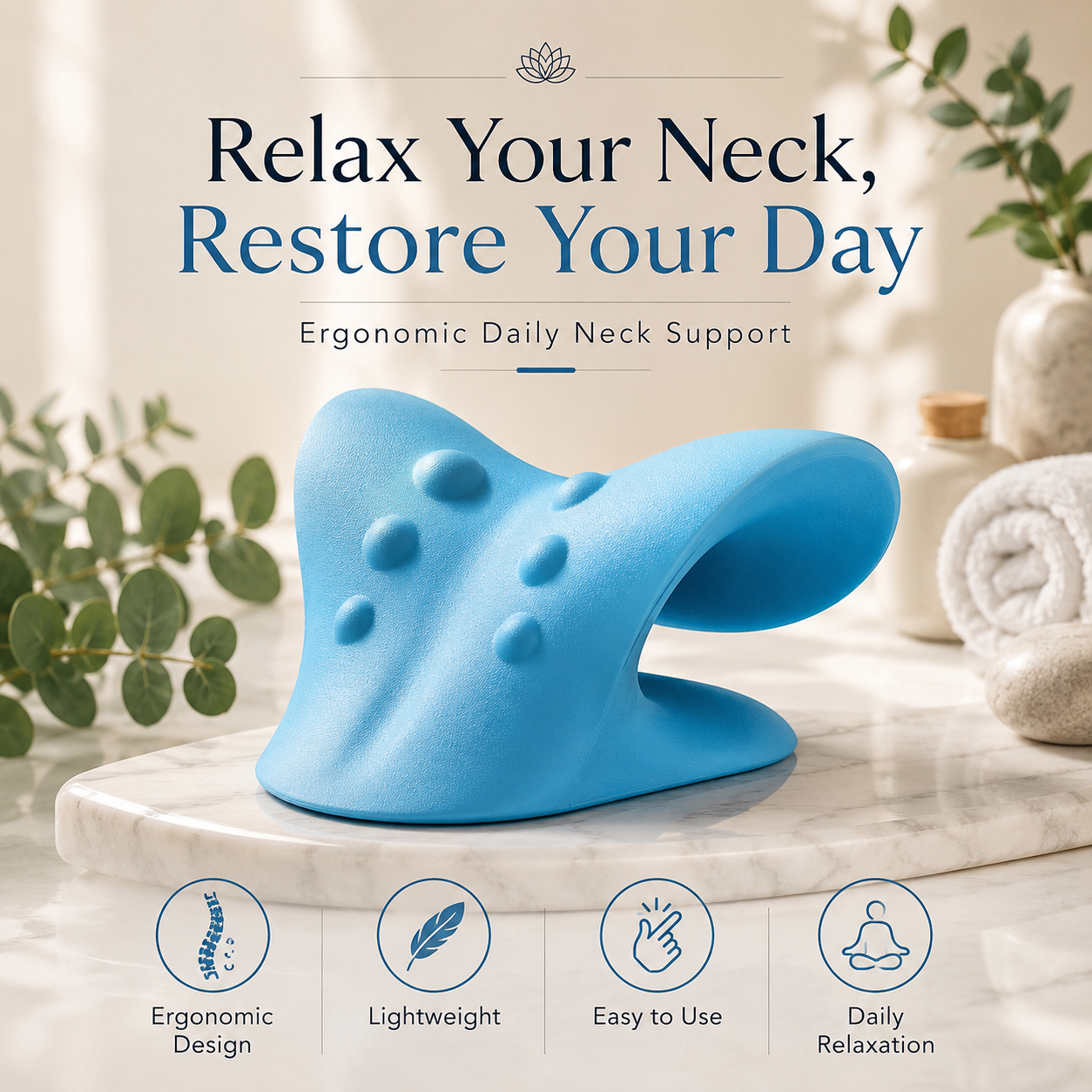 Dropdash Cervical Curve Neck Relaxer Premium EVA Foam