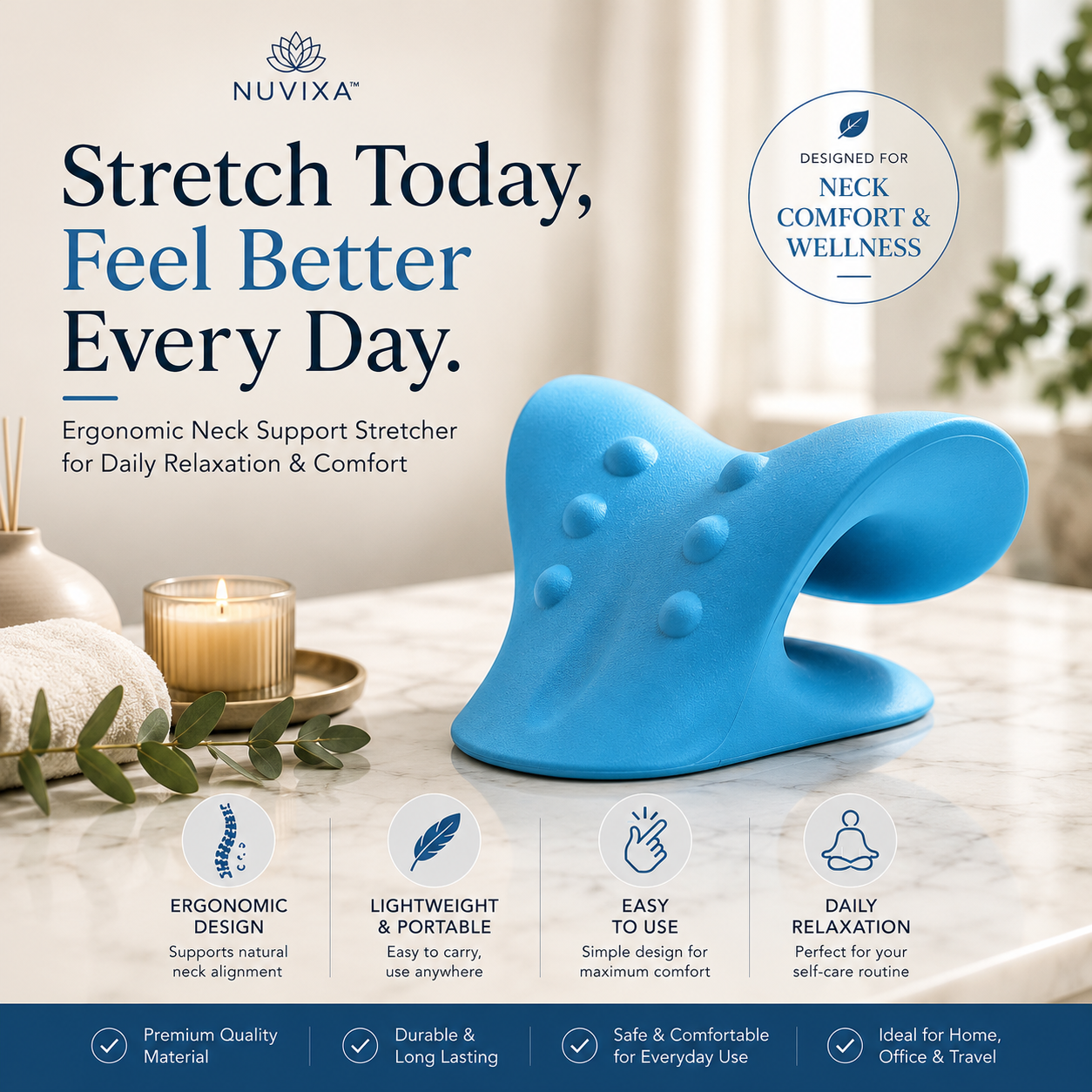 Dropdash Cervical Curve Neck Relaxer Premium EVA Foam