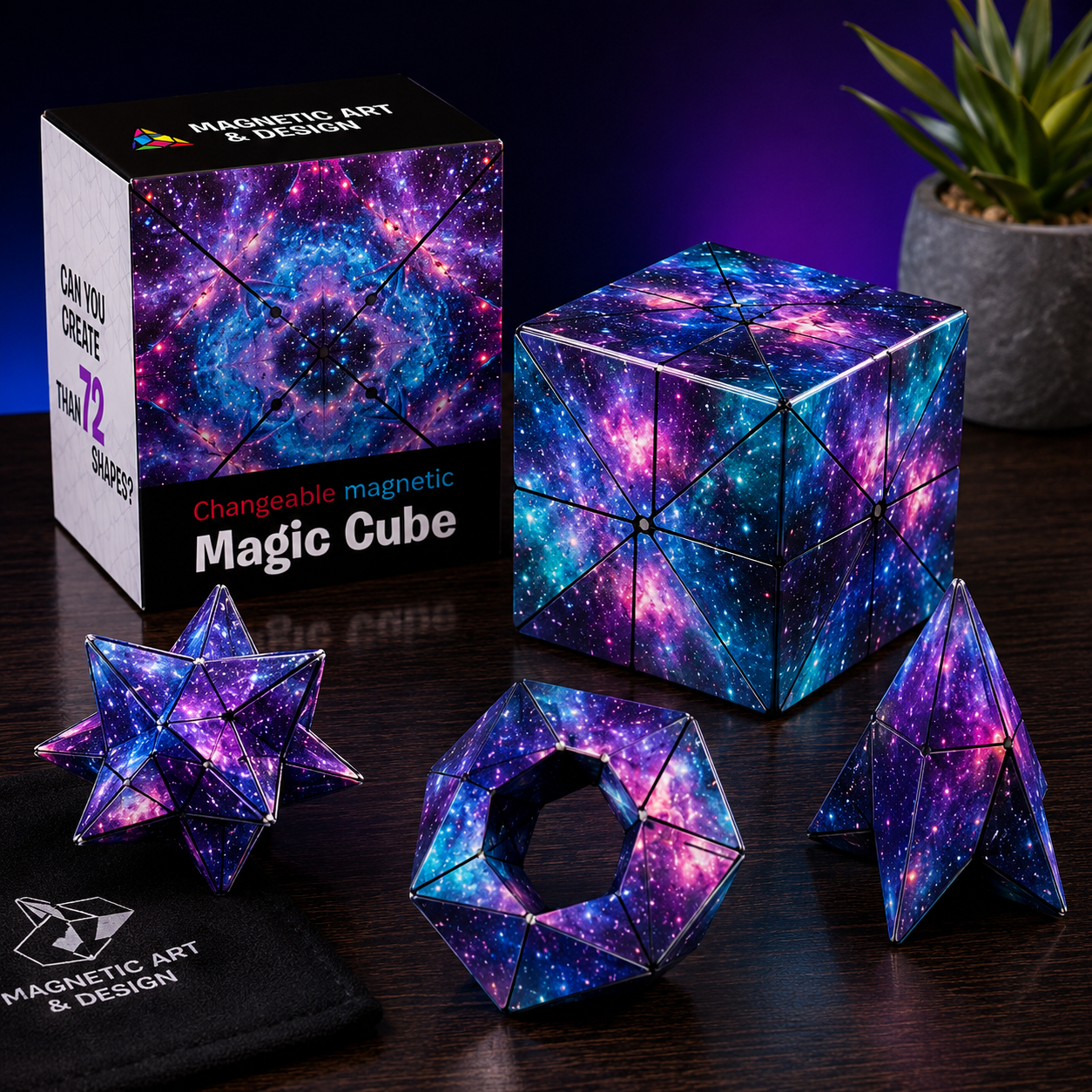Dropdash Magnetic Magic Cube Shape Shifting Puzzle Box