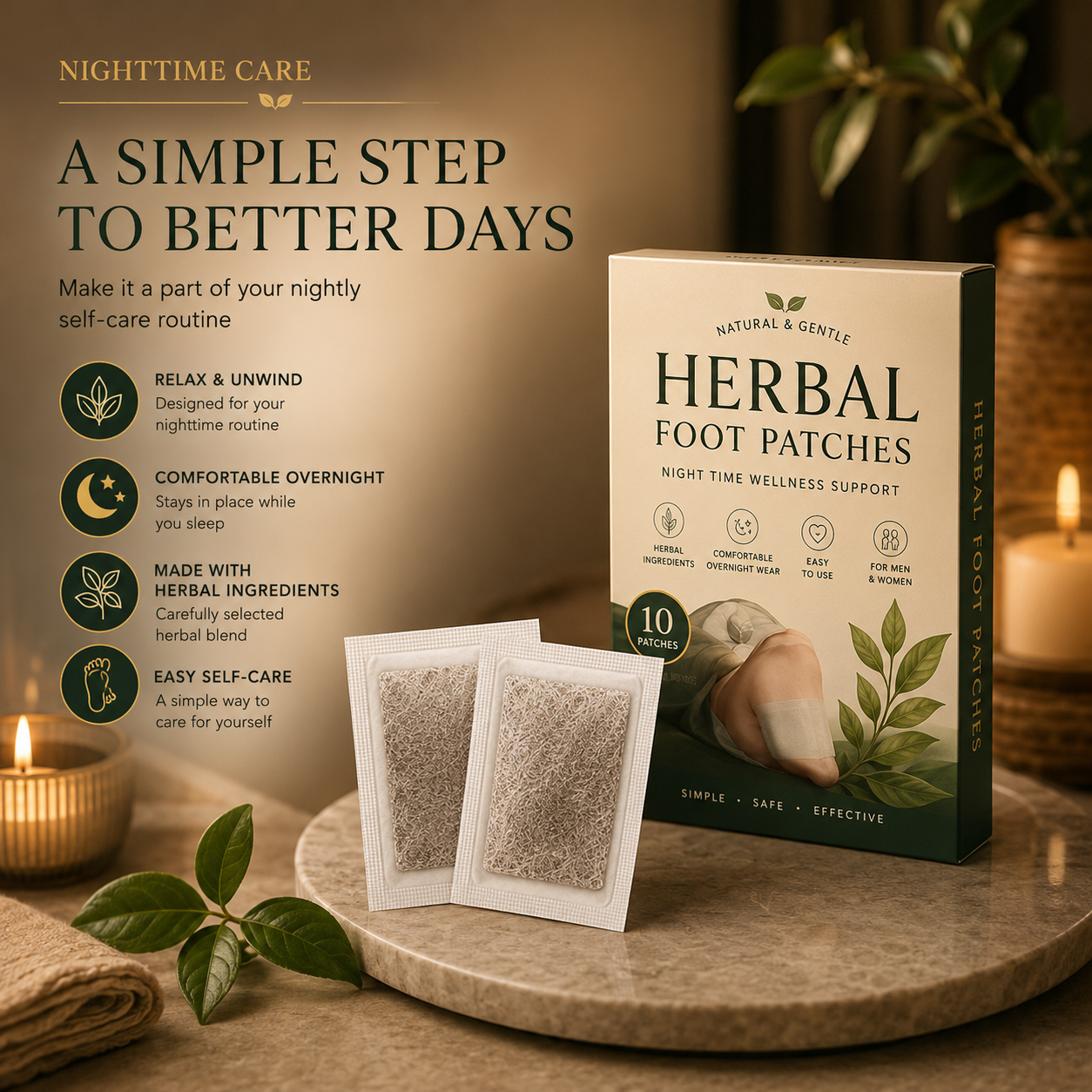 Dropdash Herbal Sleep & Foot Care Patches